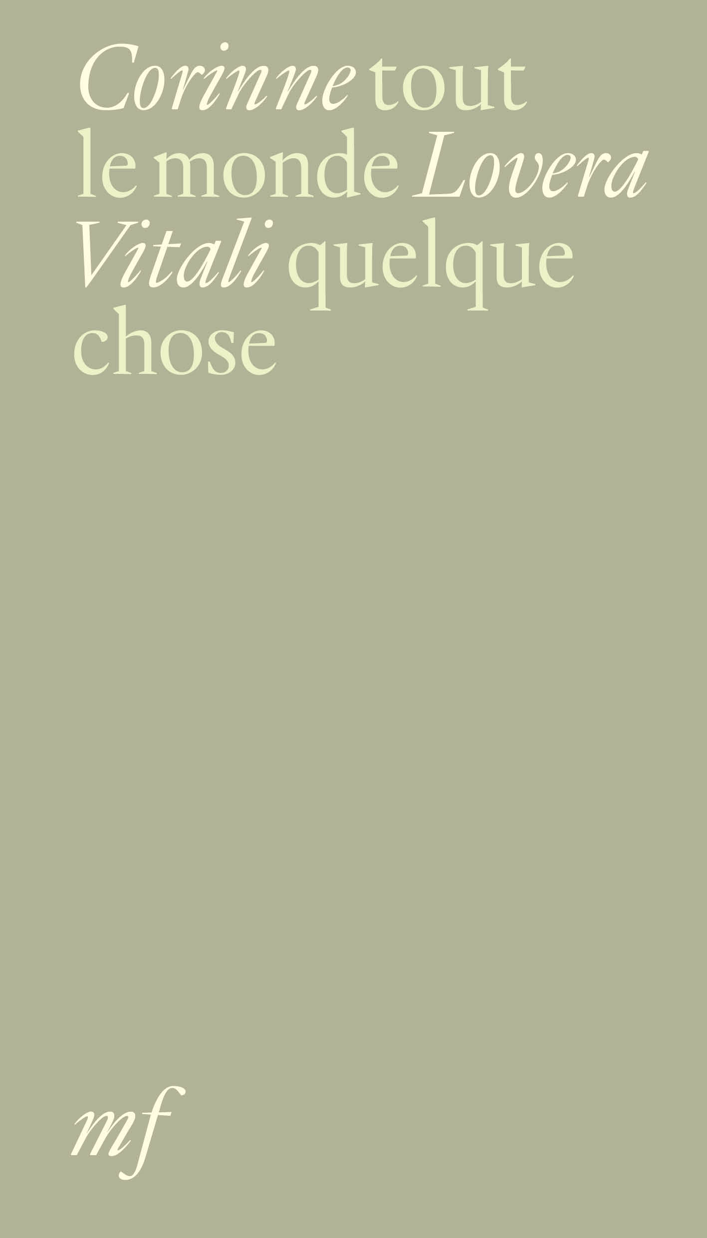 Tout le monde quelque chose - - Corinne Lovera Vitali (EAN13 ...